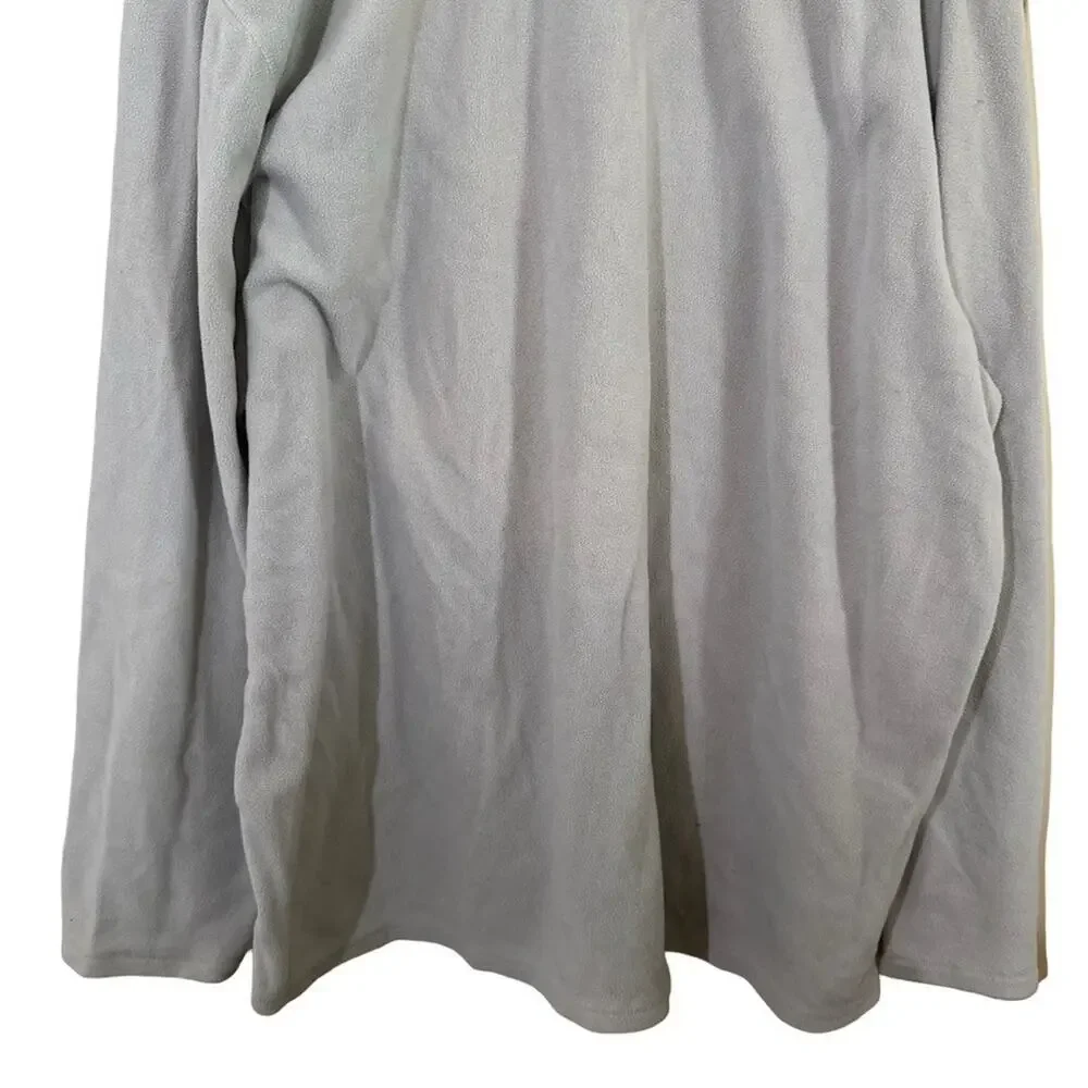 The North Face Mens Gray 1/4 Zip Fleece Long Sleeve Sweatshirt Pullover XXXL /3X